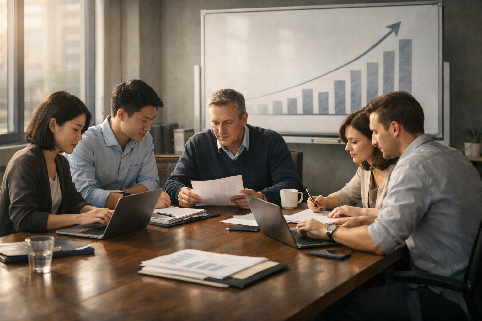 企業価値を共有するイメージ